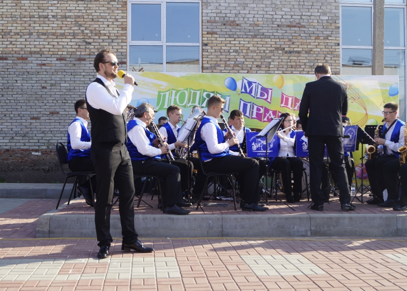 Городской духовой оркестр Могилевской филармонии (Республика Беларусь), летняя площадка КДО г.Рассказово